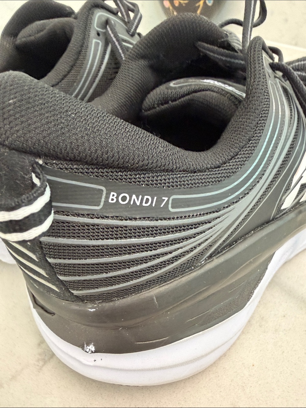 Hoka One One women’s Running Shoes, 9.5D (wide) black - Picture 4 of 6